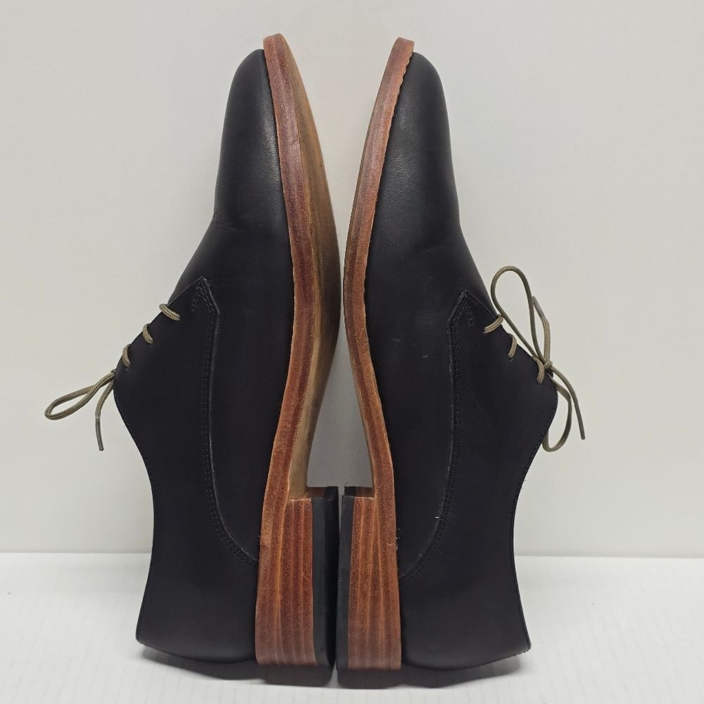 Nisolo James Oxfords Black Leather Preppy Business Casual Shoes 9.5 Narrow - Picture 3 of 8